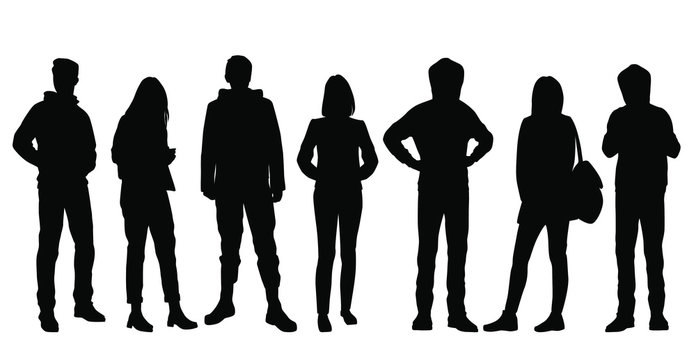 adolescence silhouettes - Clip Art Library