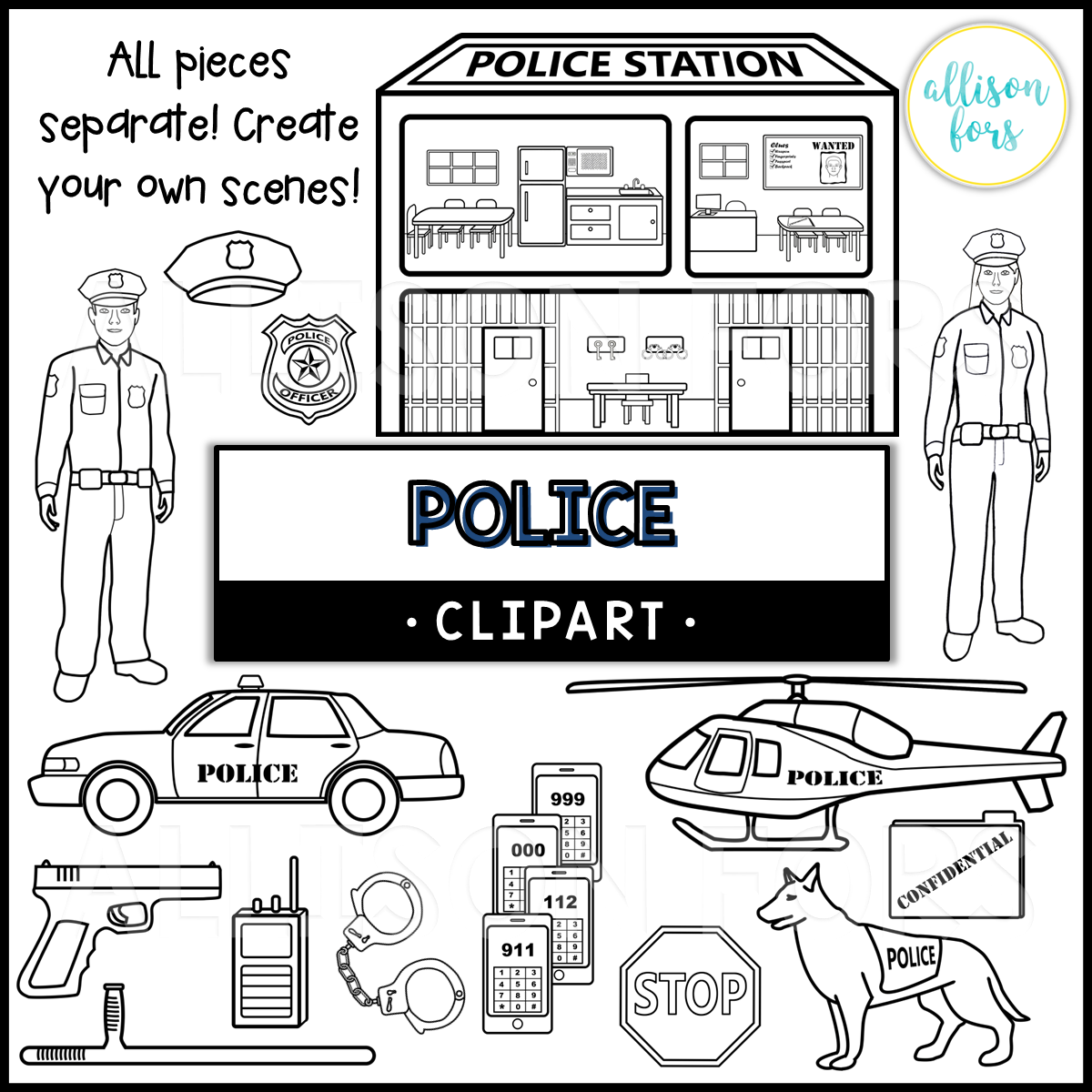 police buildings - Clip Art Library