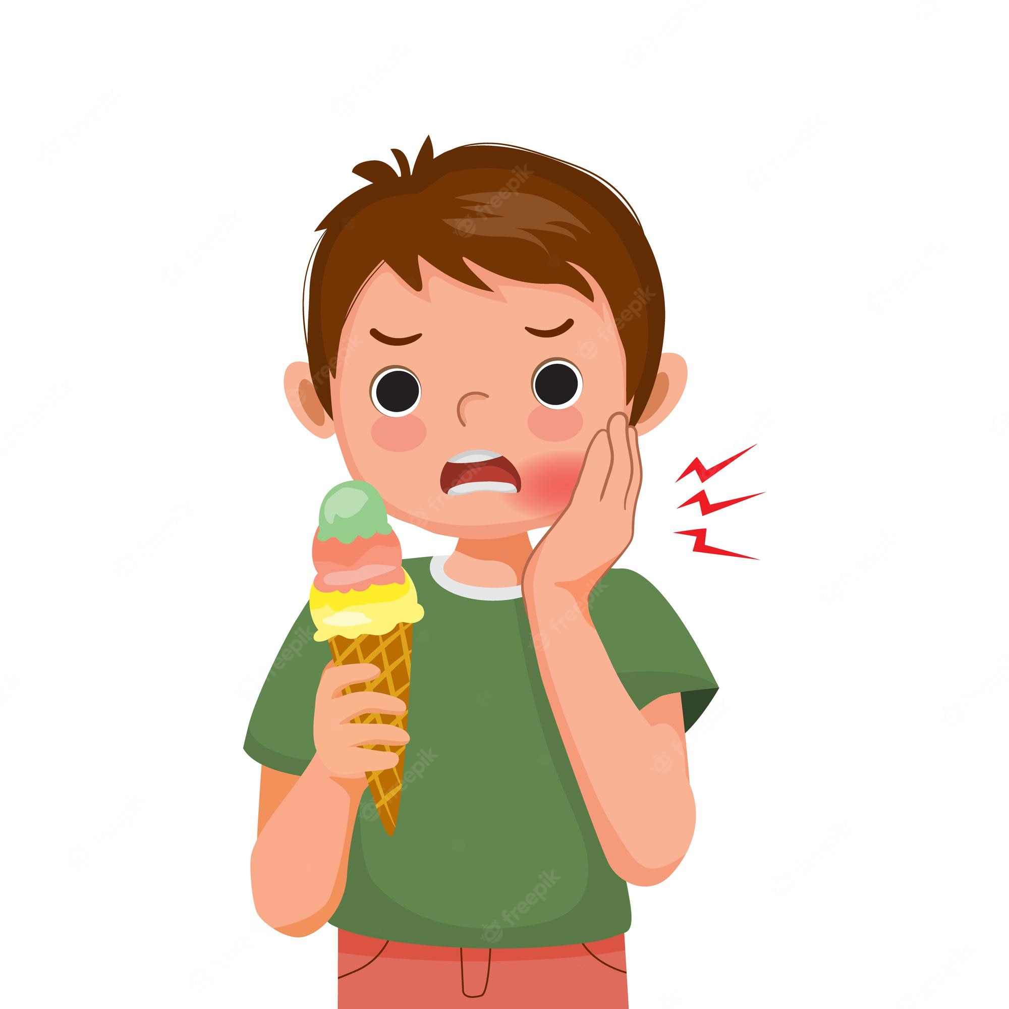 Premium Vector | Little girl having toothache child holding his - Clip ...