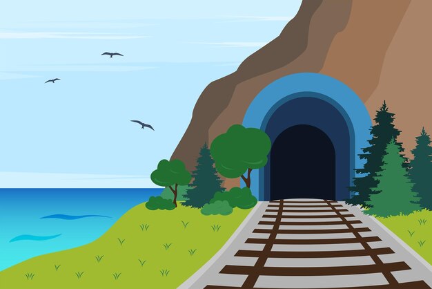 Tunneling Clipart Transparent PNG Hd, Tunnel Icon Cartoon Style - Clip ...