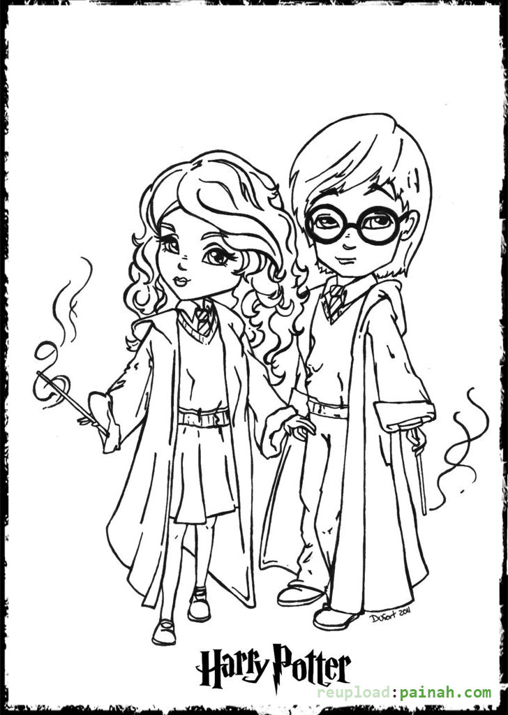 Potter Tumblr Disegni Da Colorare Harry Potter Kawaii Disegni da