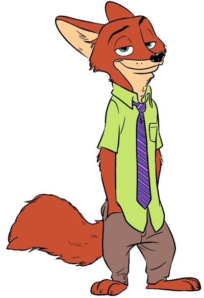 nick wilde zootopia cartoon - Clip Art Library