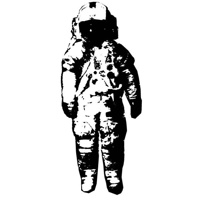 silhouette astronaut vector png - Clip Art Library