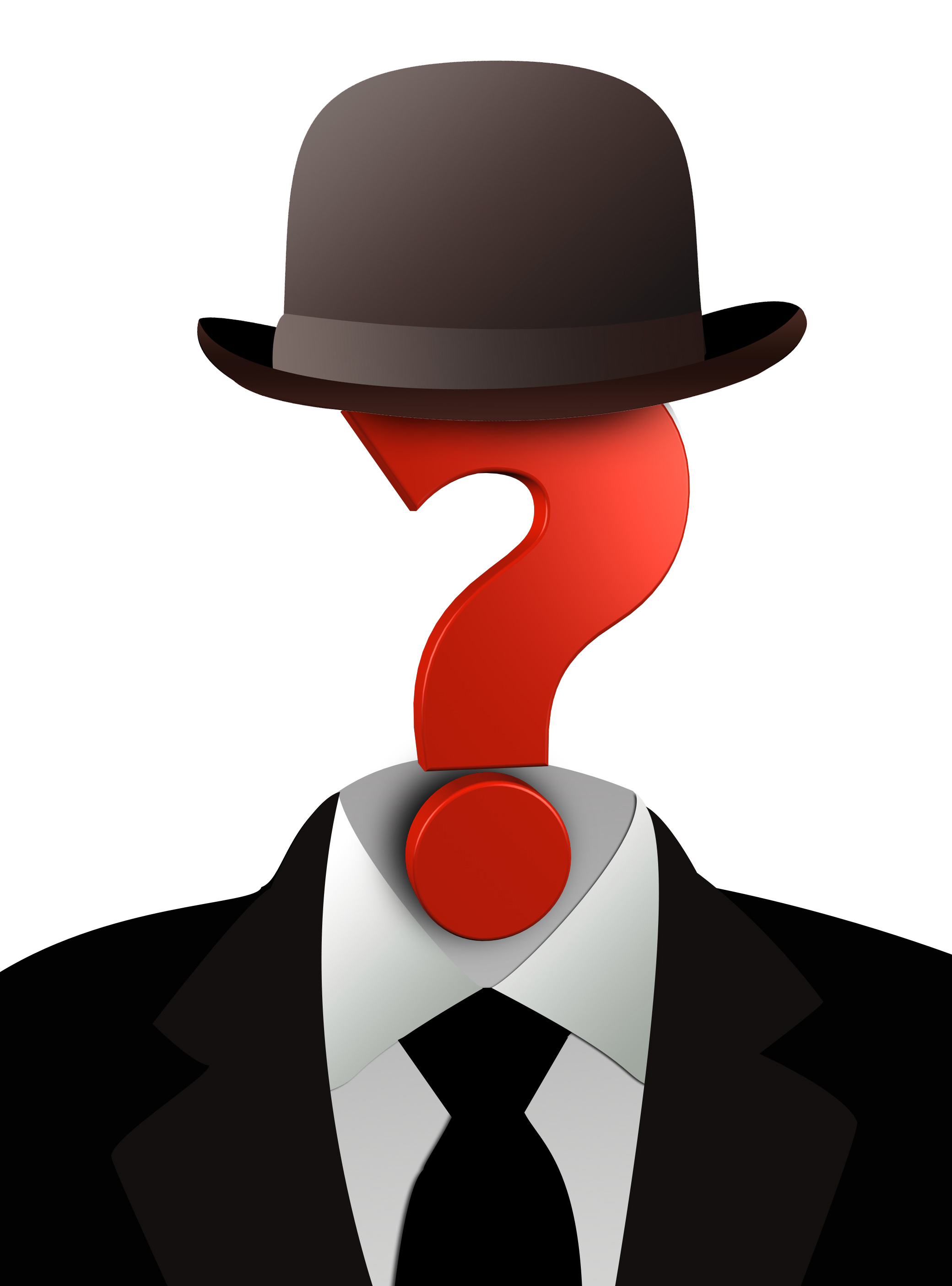 Man With Question Mark Head Logo