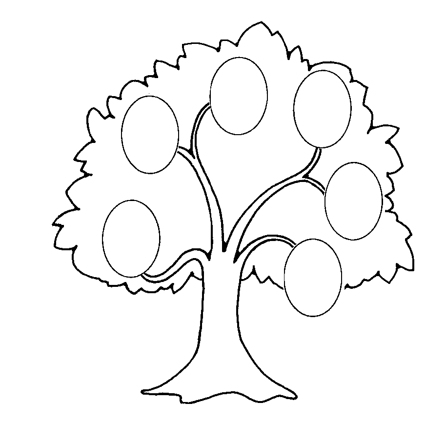 Family Tree Template For Kids Black And White