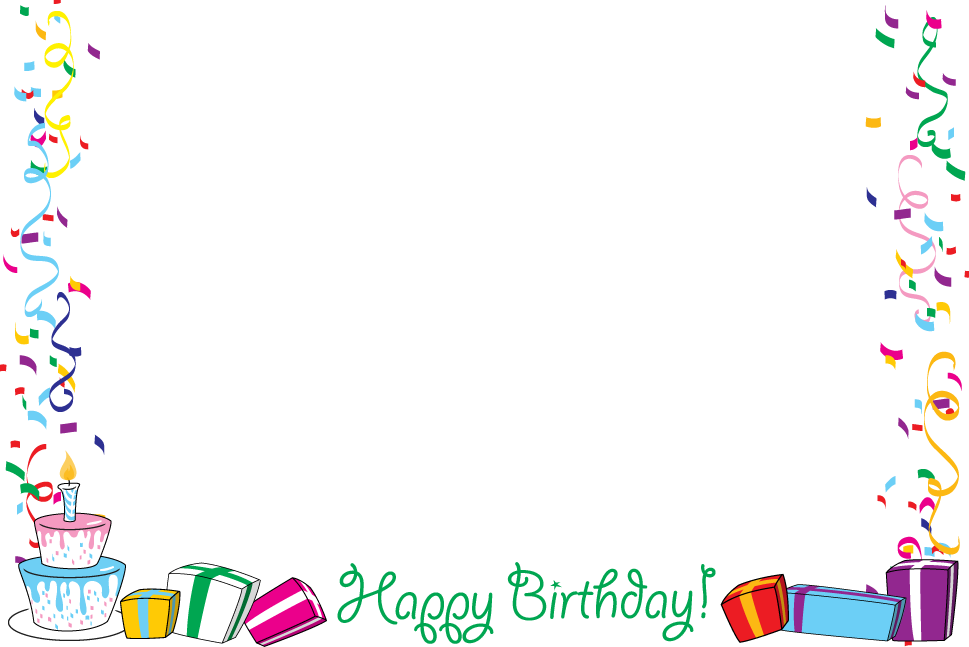 Free Printable Birthday Borders And Frames