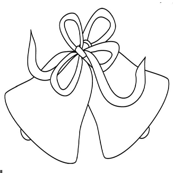 wedding bells colouring pages - Clip Art Library