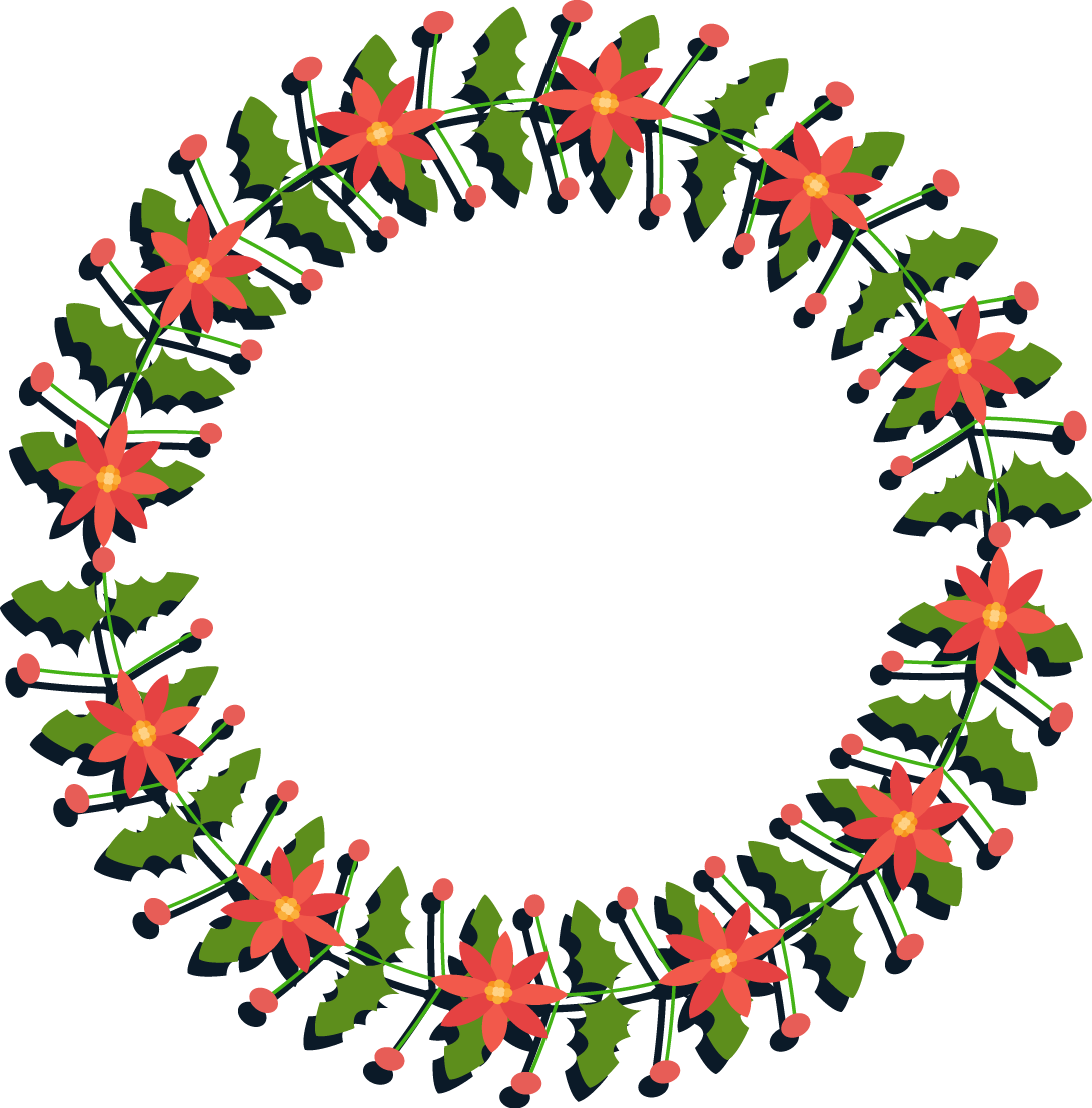 Wreath Garland Christmas Euclidean vector - Vector Christmas wreath png ...