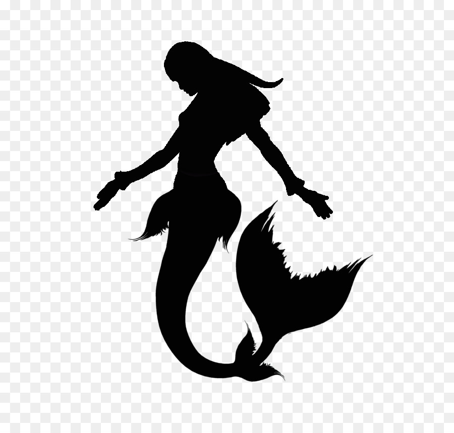 Mermaid Scalable Vector Graphics - Mermaid Silhouette PNG Clip Art ...