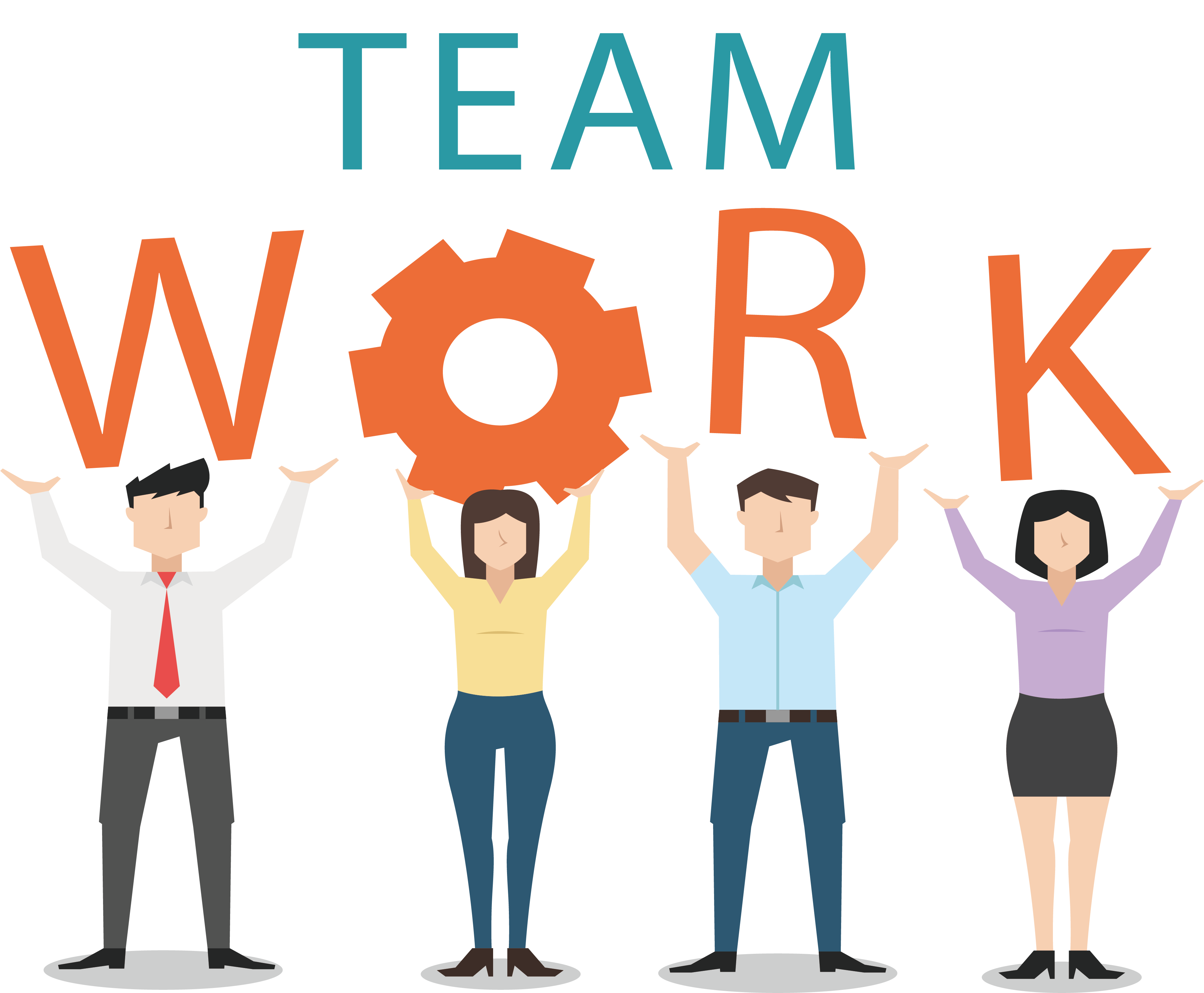 Teamwork Clipart Hd Png Colorful Teamwork Logo Teamwork Team | My XXX ...