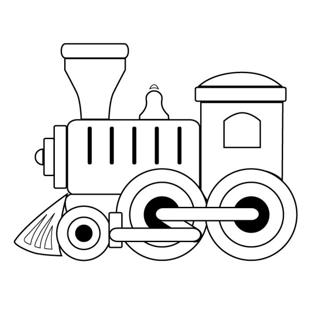 Locomotive Clipart Black And White