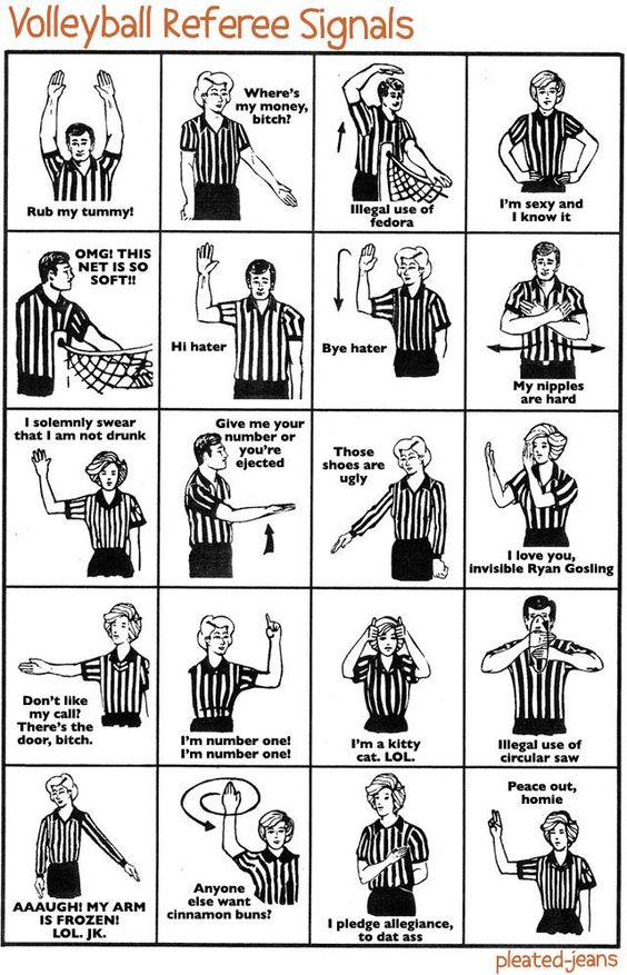 Referee Signals Clipart