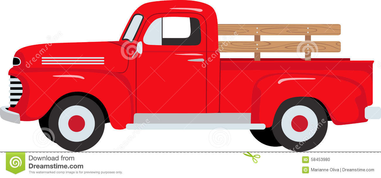 old red truck clipart - Clip Art Library