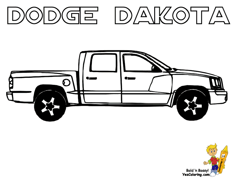 Gambar Dodge Ram Truck Coloring Page Clip Art Library Pages Cars di ...