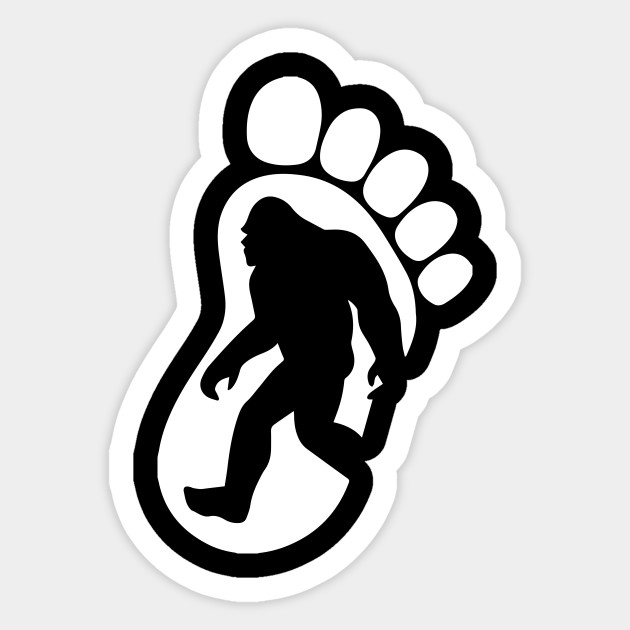 Bigfoot Footprint Decal Paper Bumper Stickers Stickers, Labels & Tags ...