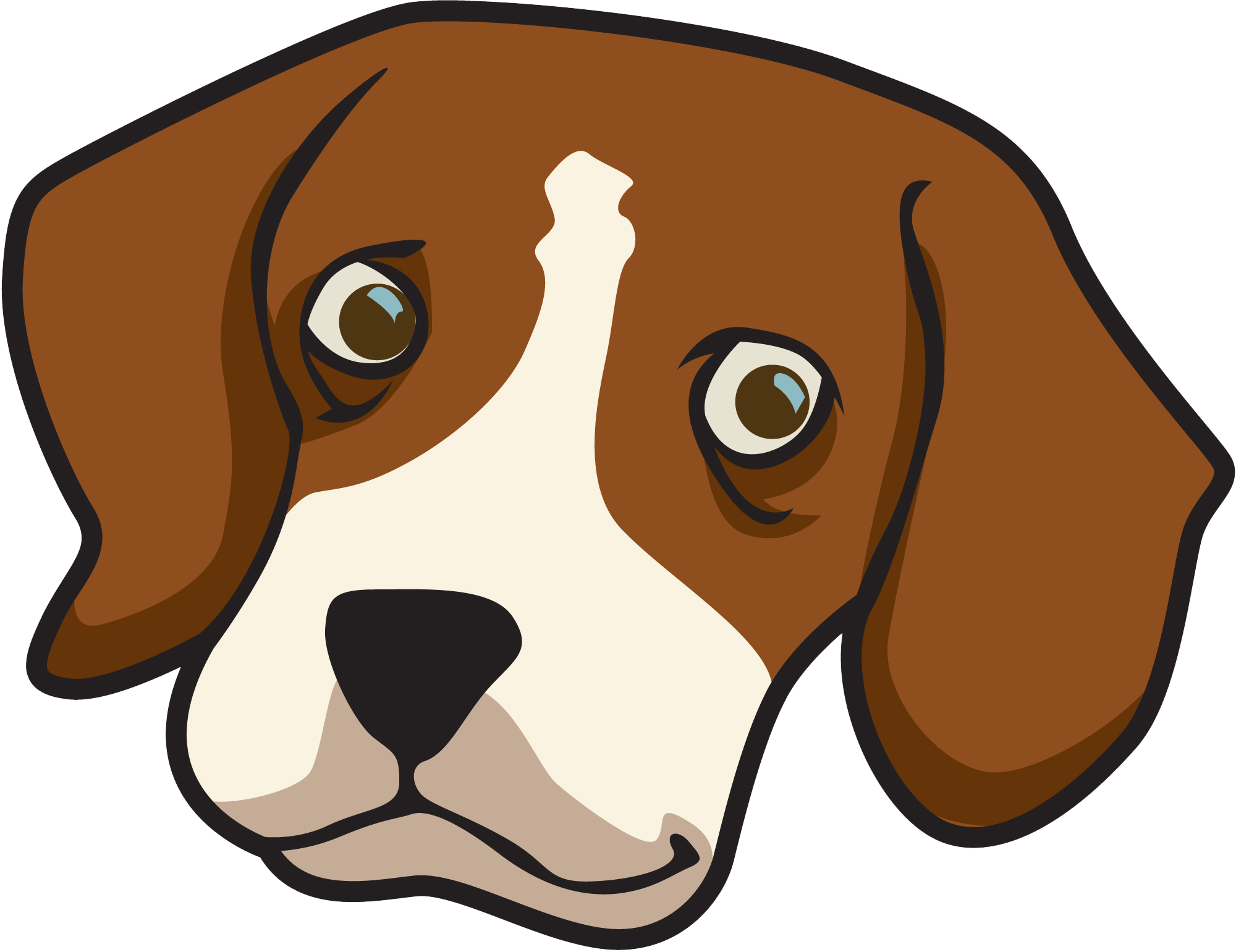 dog face clipart