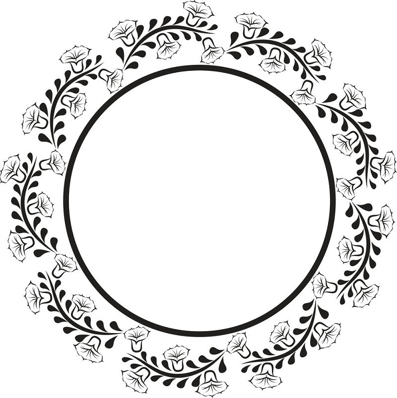 Circle Border clipart free