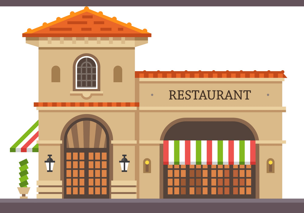 Restaurant Building clipart 1