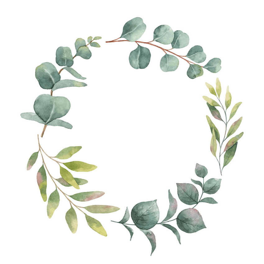 Eucalyptus Wreath clipart 1