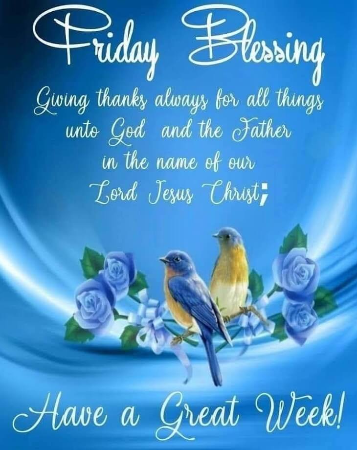 Friday Blessings Clipart