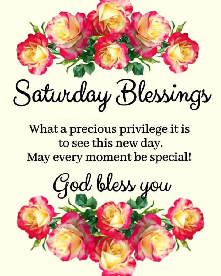 Saturday Blessings Clipart