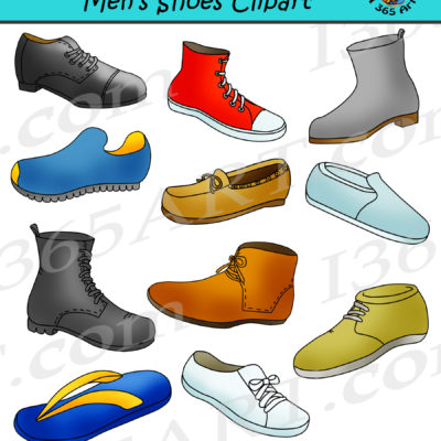 Mens shoes clipart