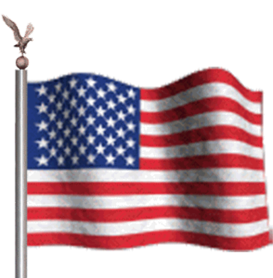 American flag transparent animated gif