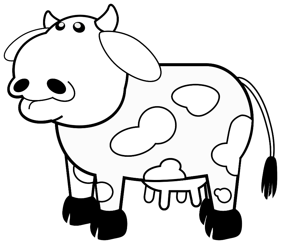 Download High Quality cow clipart black and white svg Transparent PNG ...