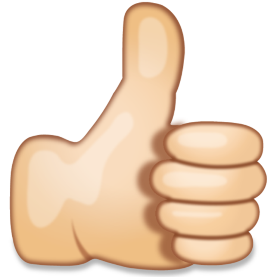 Emoji thumbs up