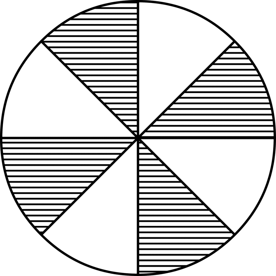 Quarter pie fraction