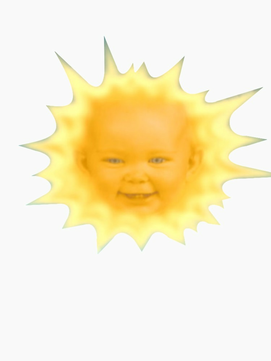 Sun transparent teletubbies