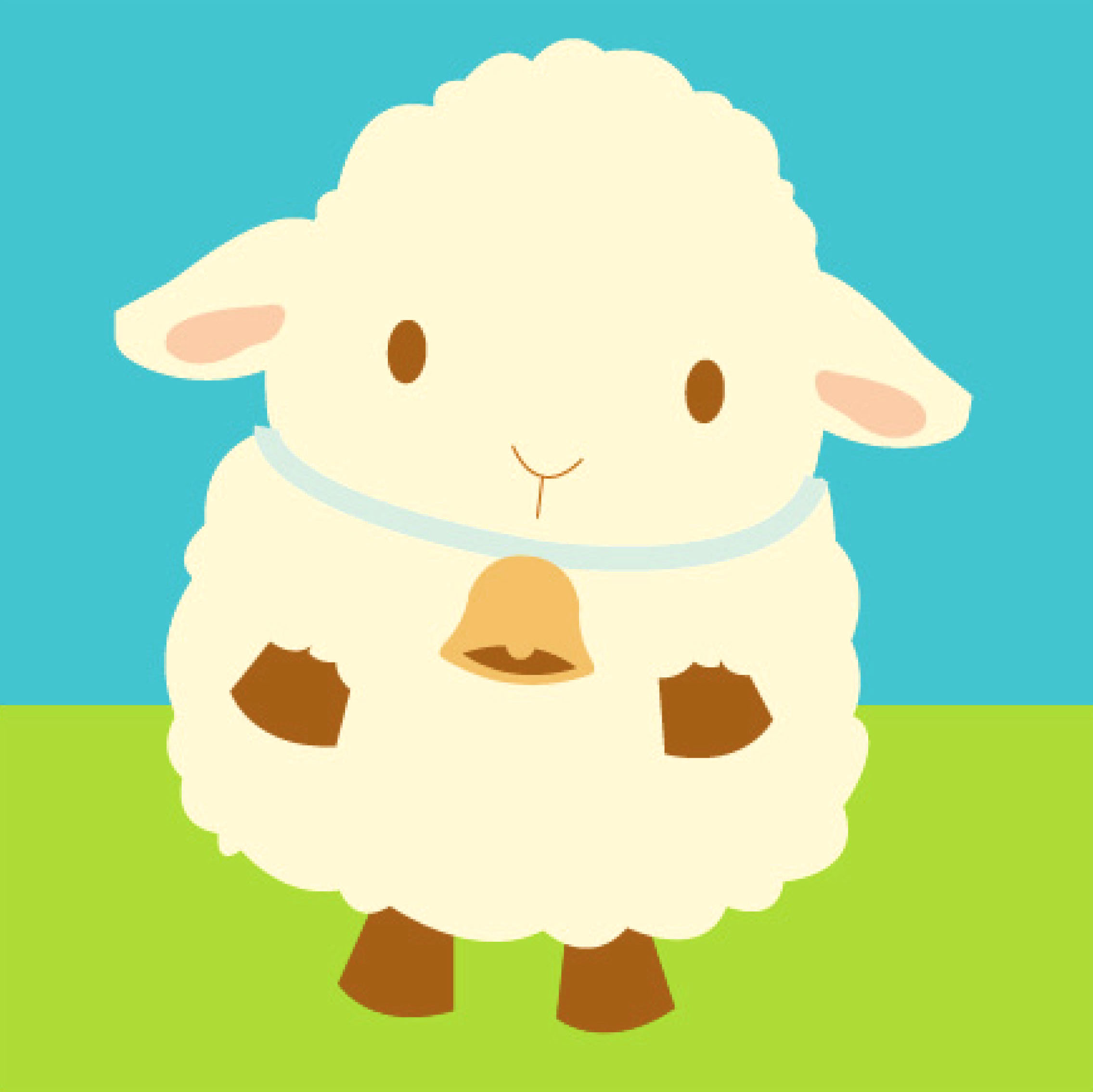 Cute sheep clipart