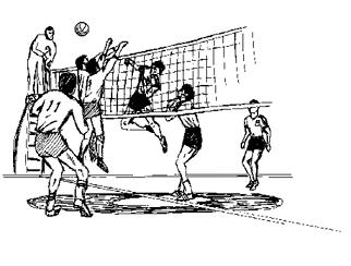 Free volleyball clipart