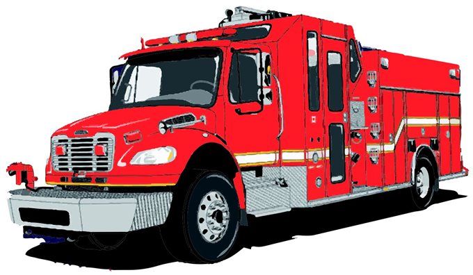 Fire truck clipart or image coreldraw graphics suite x6 2