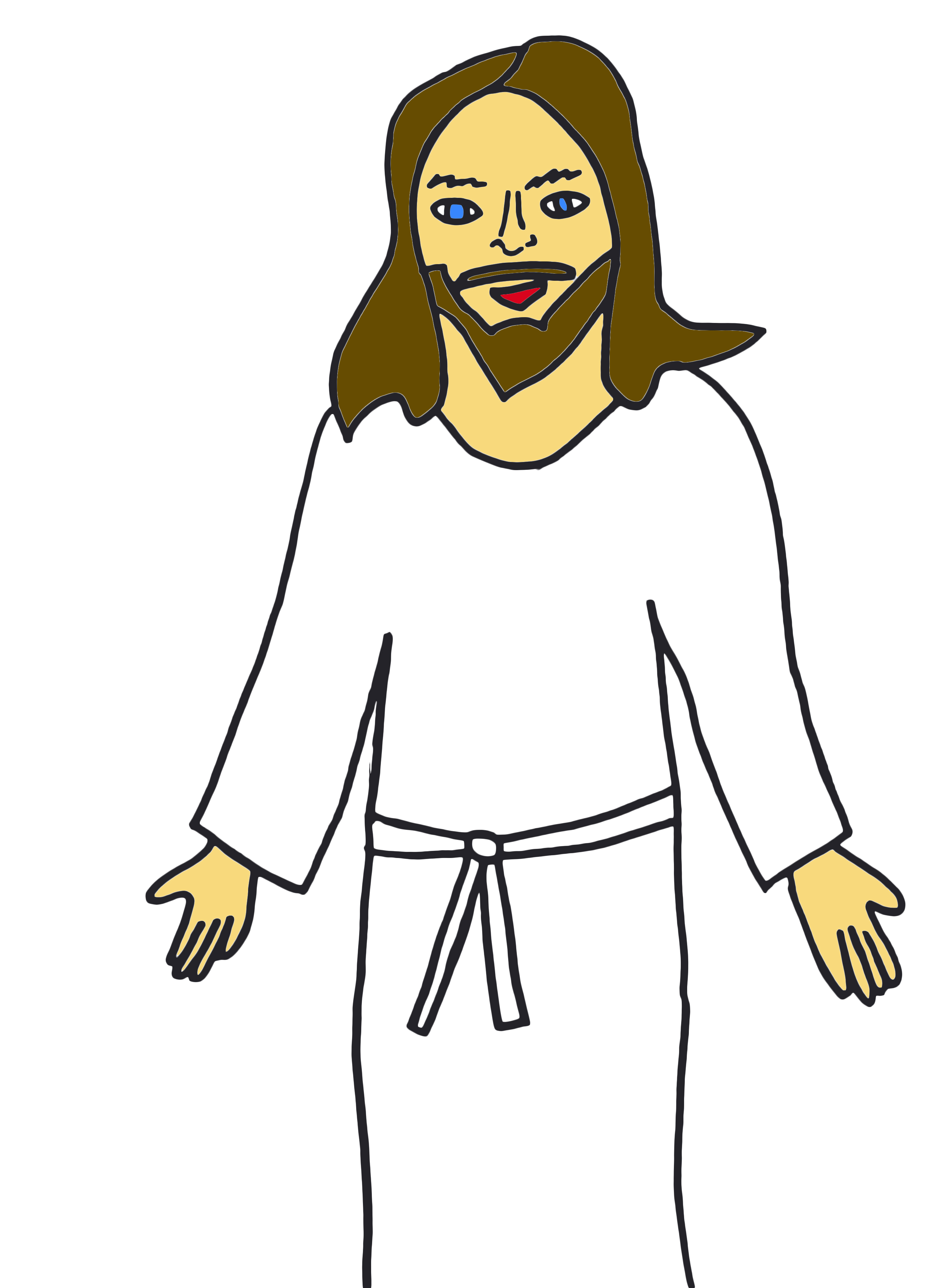 Jesus clip art black and white free clipart images 5 clipartcow