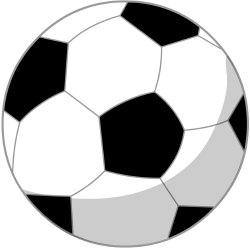 Picture of small soccer ball clipart