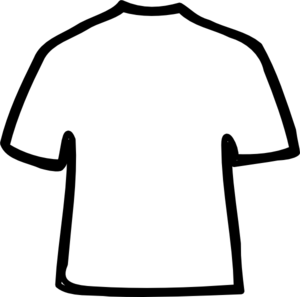 T shirt free shirt clip art black and white clipart