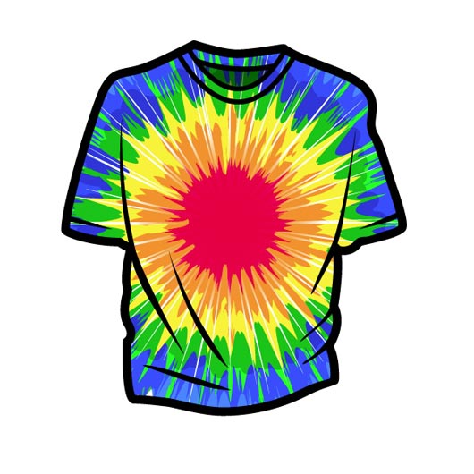 T shirt tie dye shirt clipart