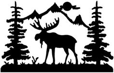 Bull moose clipart