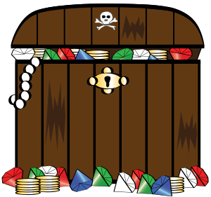 Treasure chest clip art free vector 2 image