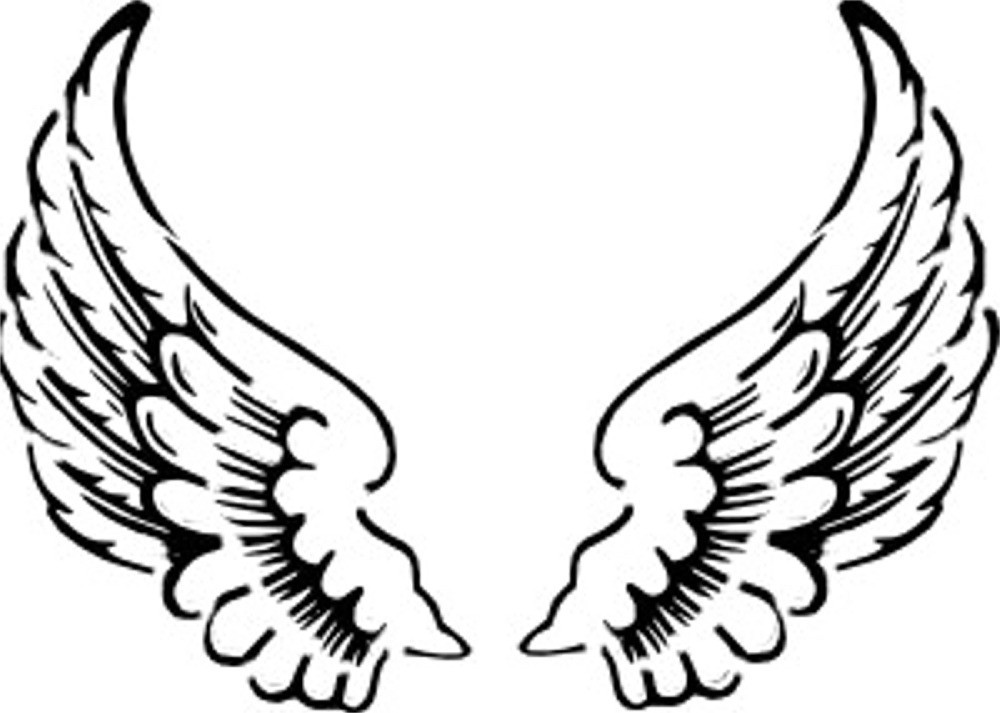 Angel wings free clipart images 2