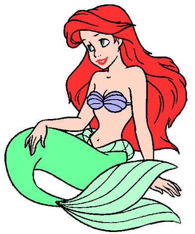 Mermaid ariel clip art images disney galore