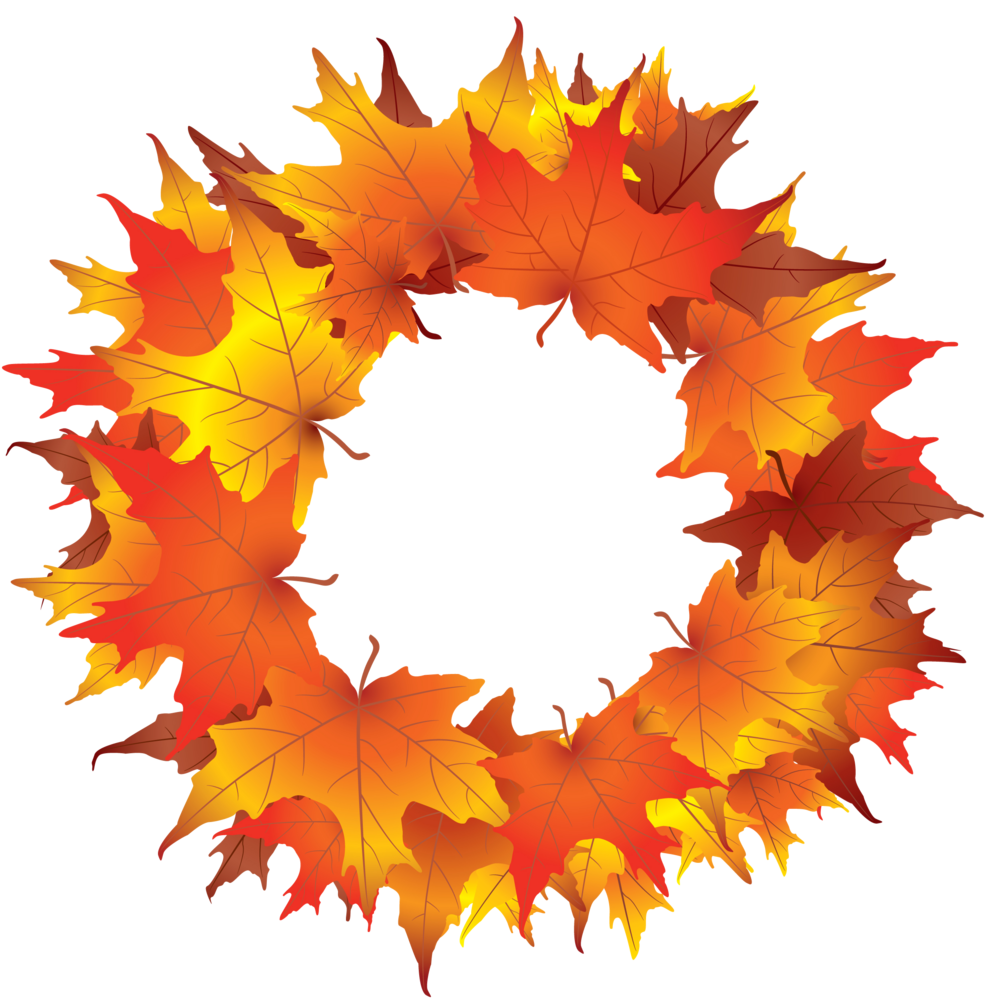 Autumn wreath clipart kid 2