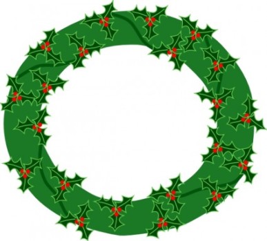 Christmas clip art wreath