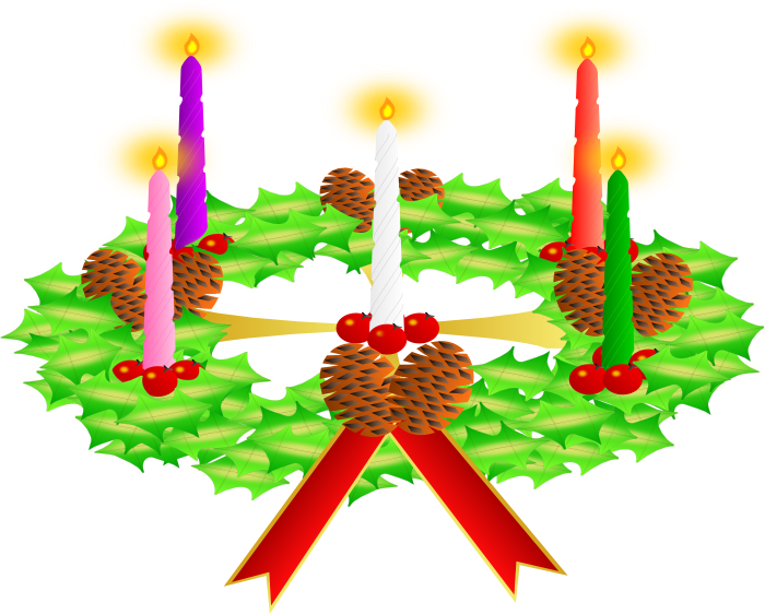 Clipart of christmas wreaths 3