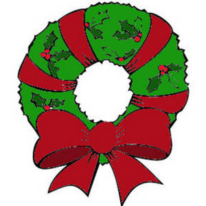 Free christmas wreath clipart kid