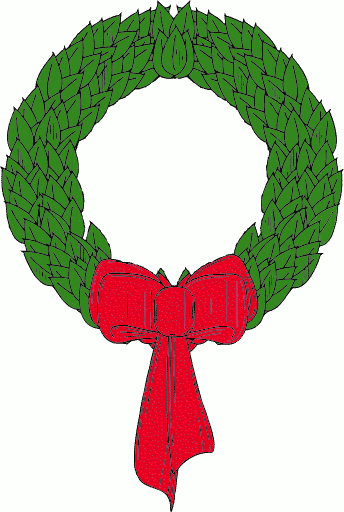 Free christmas wreath clipart public domain clip art 4