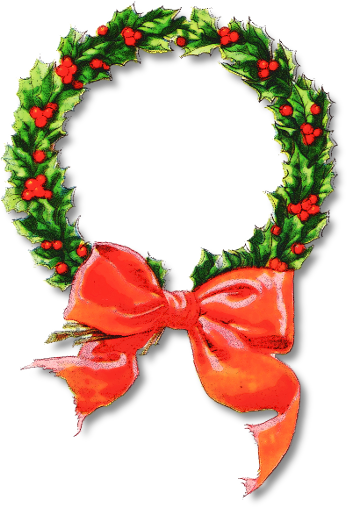 Free christmas wreath clipart public domain clip art 7