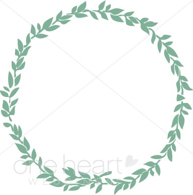 Jewish wreath clipart wedding leaf