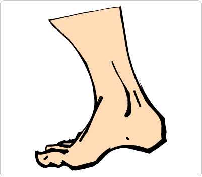 Kicking foot clipart free images 2